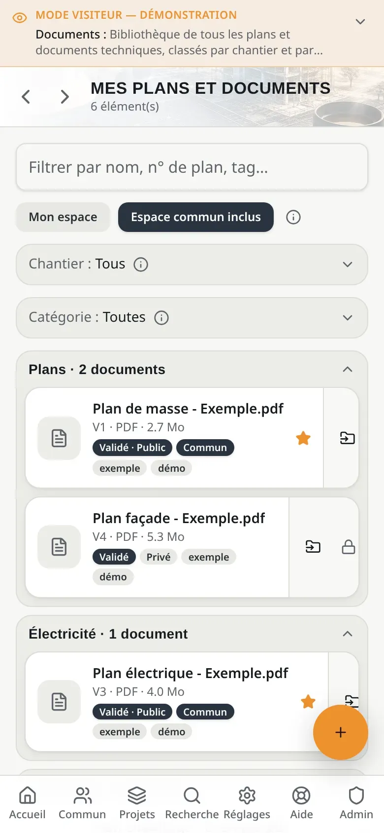 Les plans sur téléphone